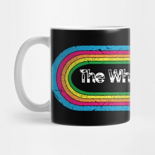 white ll rainbow retro Mug